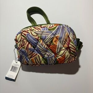 Vera Bradley Green and Orange Floral Crossbody Bag